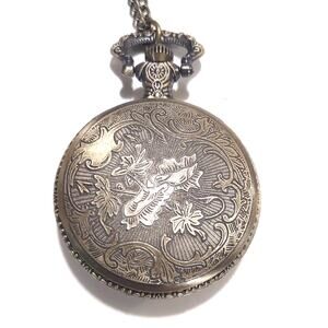 One Piece Pocket Watch Gold Bronze Pirate Anime Necklace Clock Christmas Gift